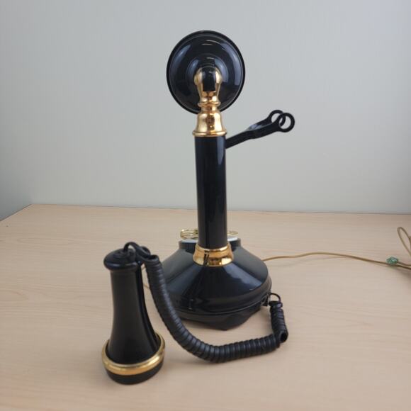 Vintage Candle Stick Rotary Dial Telephone - Picture 7 of 12